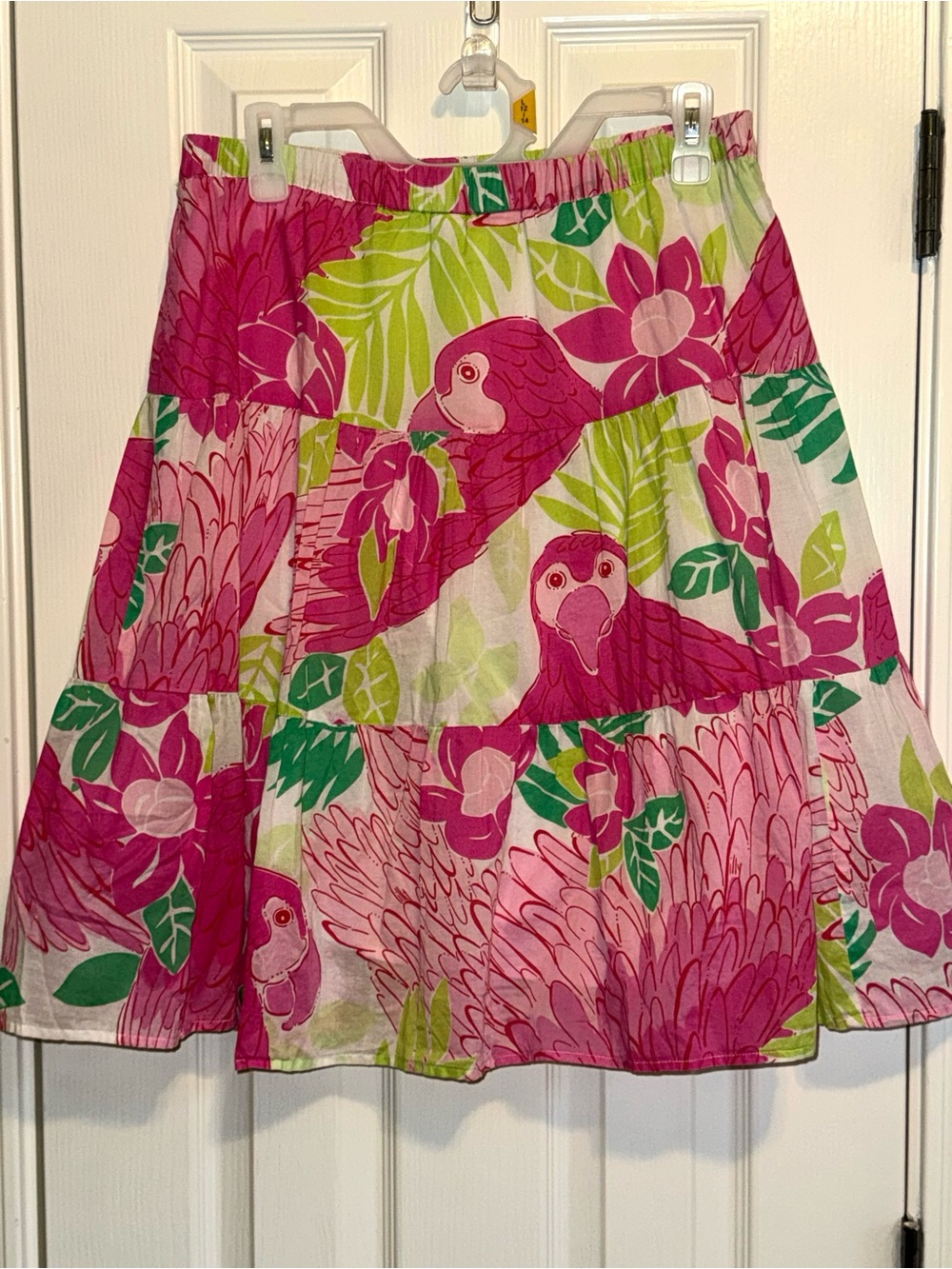 Lilly Pulitzer Vintage Skirts: Pink Parrot Print, Size 10